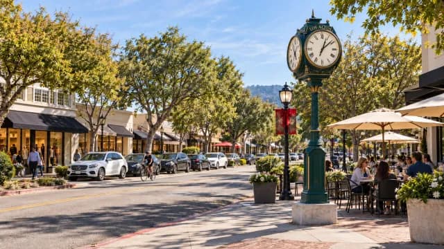 Lunch in downtown Los Altos